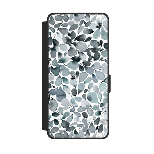 Samsung Galaxy S26 Ultra NIVOflip Eukalyptus Aquarell Blätter Grau
