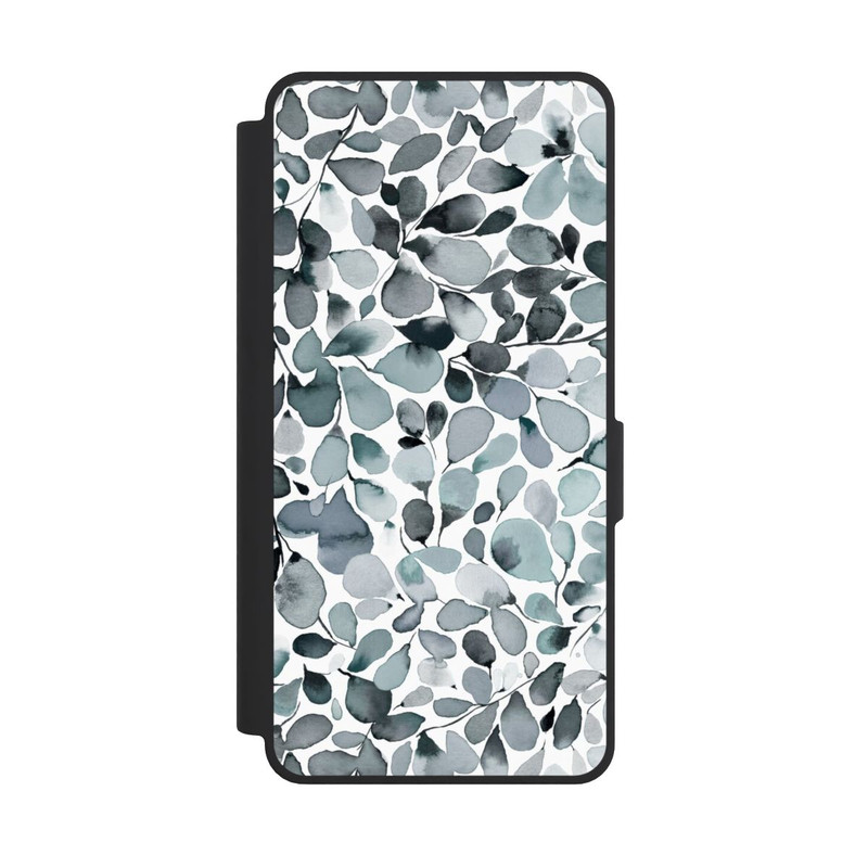 Galaxy S26 Ultra NIVOflip Eukalyptus Aquarell Blätter Grau
