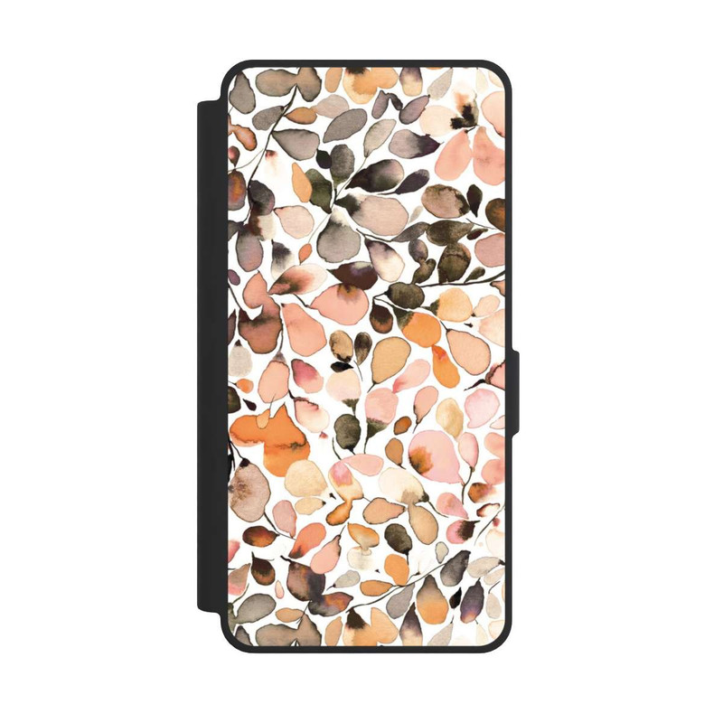 Galaxy S26 Ultra NIVOflip Eucalyptus Watercolor Leaves Dark Brown Autumn