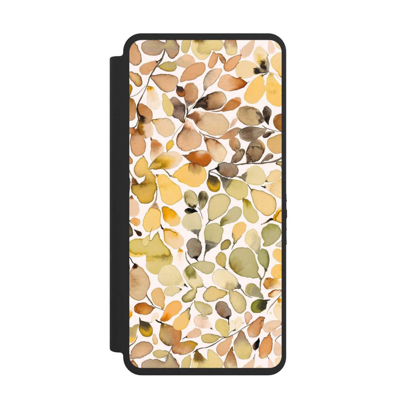 Galaxy S26 Ultra NIVOflip Eukalyptus Aquarellblätter Braun Herbst