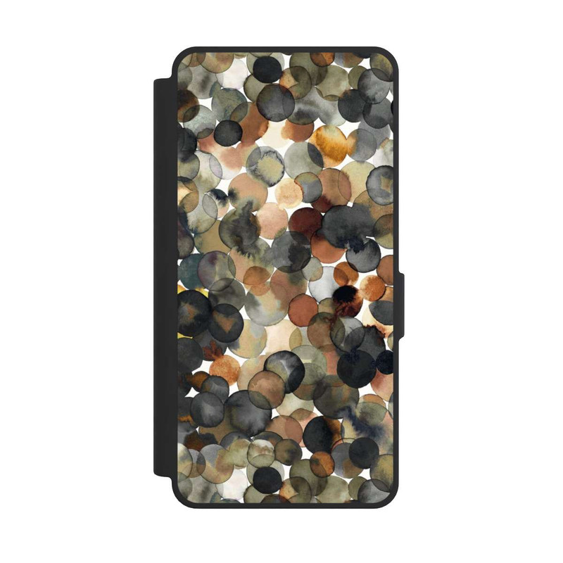 Galaxy S26 Ultra NIVOflip Watercolor Dots Brown Pattern