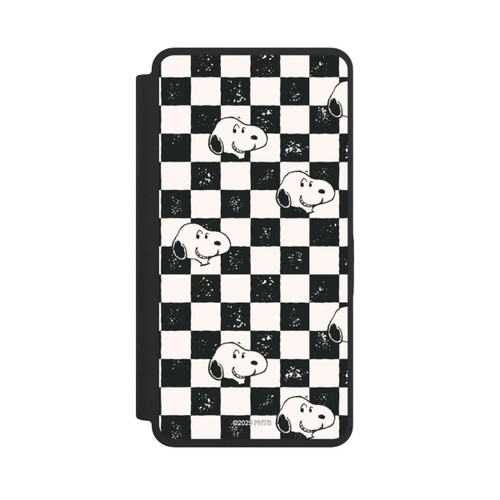 Samsung Galaxy S26 Ultra NIVOflip Snoopy Heads Checked Pattern