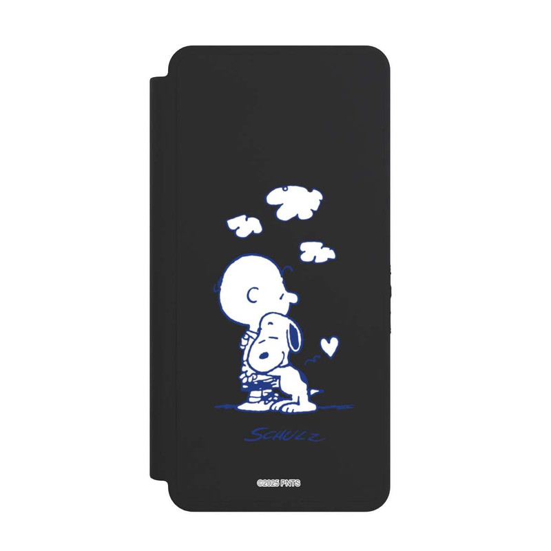Galaxy S26 Ultra NIVOflip Peanuts Charlie Brown Snoopy Hug Transparent