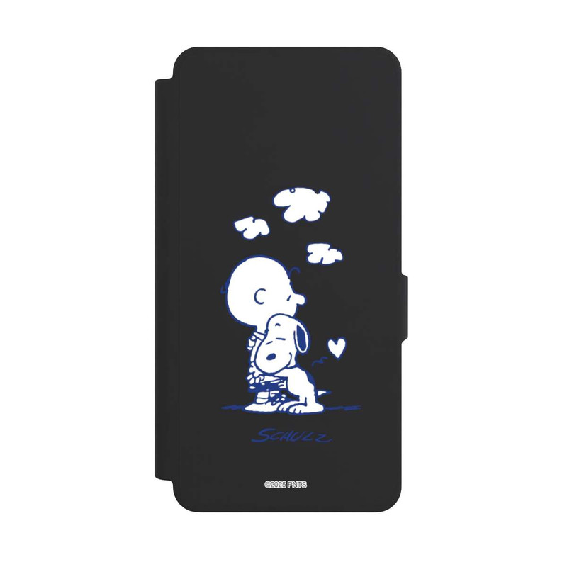 Galaxy S26 Ultra NIVOflip Peanuts Charlie Brown Snoopy Hug Transparent