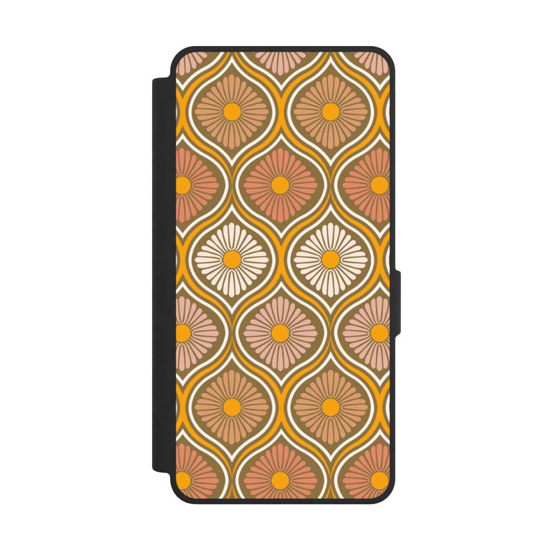 Galaxy S26 Ultra NIVOflip Groovy 70s Retro Mid-Century Daisy Flowers