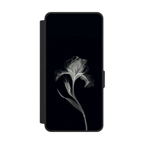 Samsung Galaxy S26 Ultra NIVOflip Negativ Flower Grey on Black with AI