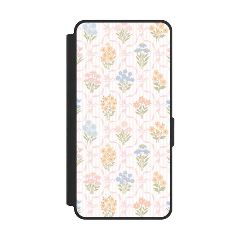 Samsung Galaxy S26 Ultra NIVOflip Vintage Frühlingsblumenstrauß im Cottagecore Stil
