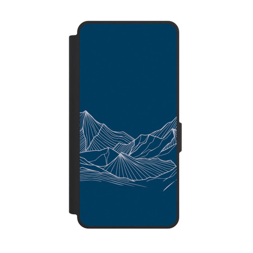 Samsung Galaxy S26 Ultra NIVOflip Blue Mountain Contour Lines