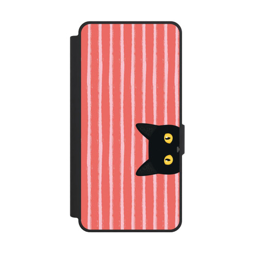Samsung Galaxy S26 Ultra NIVOflip Schwarze Katze Gestreift Orange