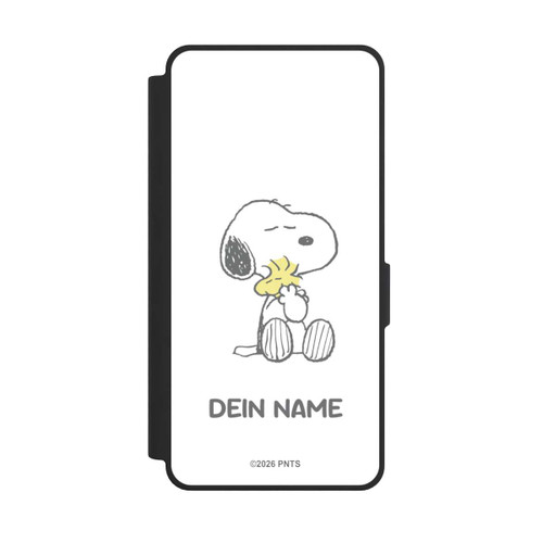 Samsung Galaxy S26 Ultra NIVOflip Snoopy And Woodstock Cuddling Personalisierbar