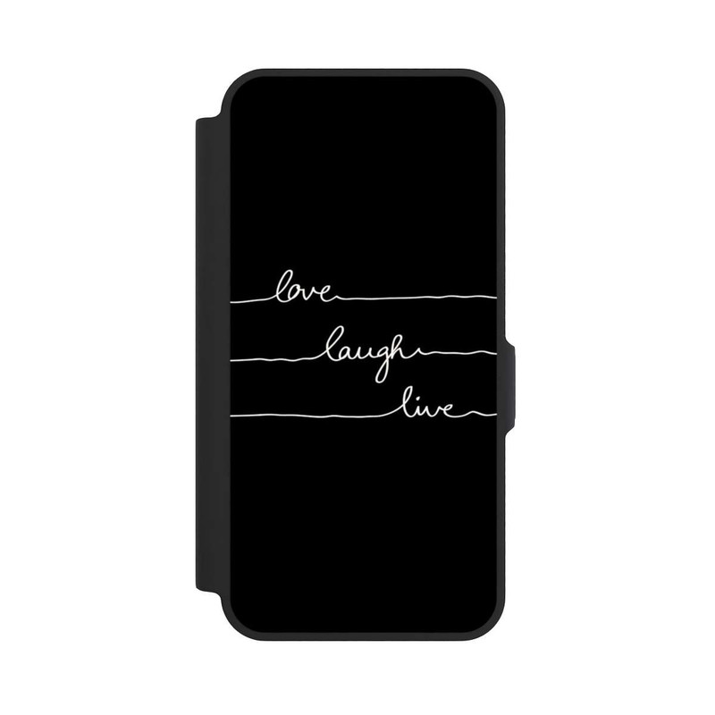 Galaxy A57 5G NIVOflip Love Laugh Live weiß/schwarz
