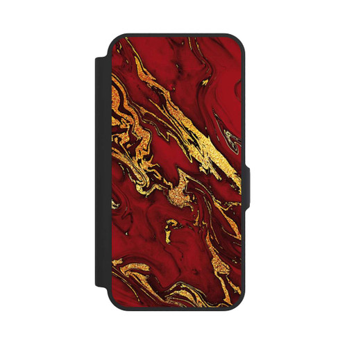 Samsung Galaxy A57 5G NIVOflip Red Gold Marble Look