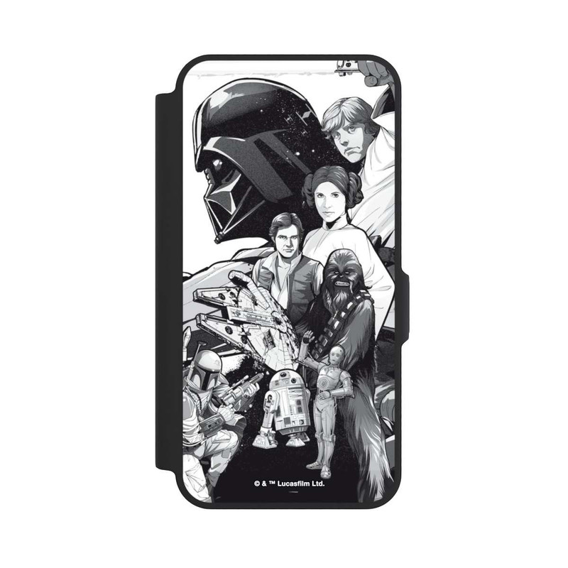 Galaxy A57 5G NIVOflip StarWars Charaktere - Schwarz-Weiß