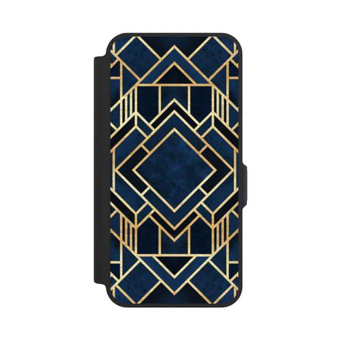 Samsung Galaxy A57 5G NIVOflip Impression Art Déco Bleu Or