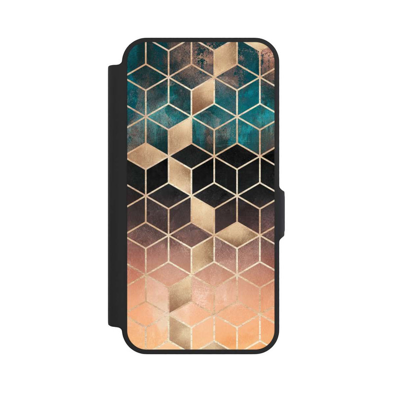 Galaxy A57 5G NIVOflip Cubes de rêve imprimé doré