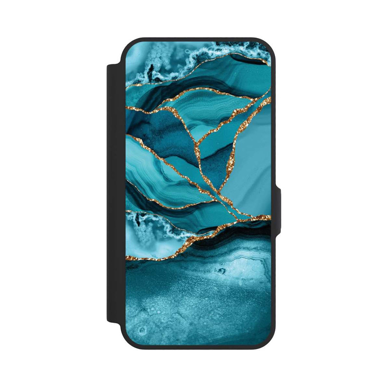 Galaxy A57 5G NIVOflip Eisblaue Marmor Landschaft