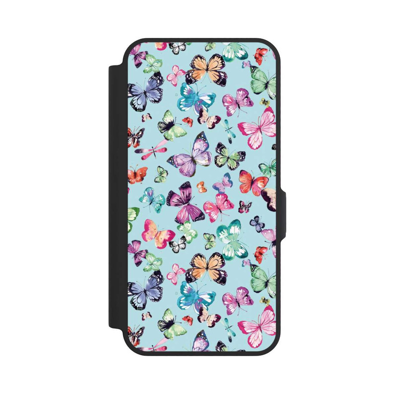 Galaxy A57 5G NIVOflip Papillons Rose Orange Bleu