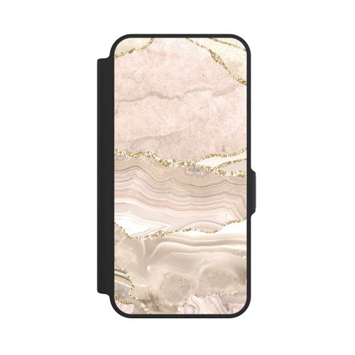 Samsung Galaxy A57 5G NIVOflip Marmor rosa-goldene Streifen