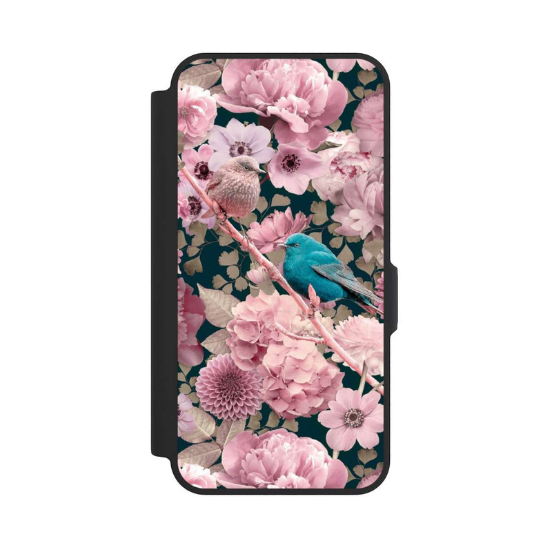 Galaxy A57 5G NIVOflip Sparrows in Pink Flower Pattern