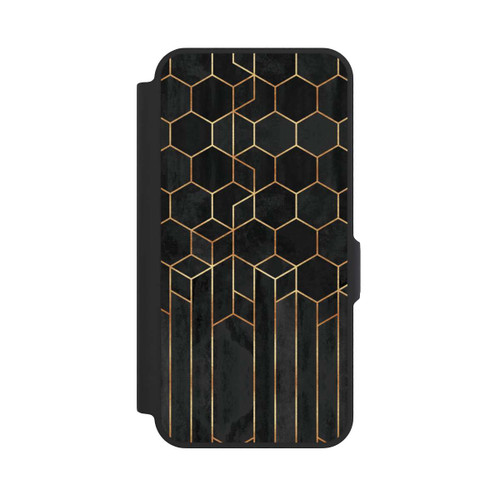 Samsung Galaxy A57 5G NIVOflip Hexagones noirs