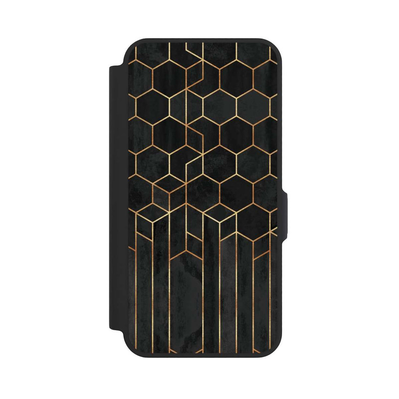 Galaxy A57 5G NIVOflip Hexagones noirs