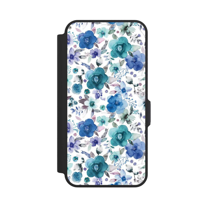 Galaxy A57 5G NIVOflip Bouquets de fleurs d'hiver bleu