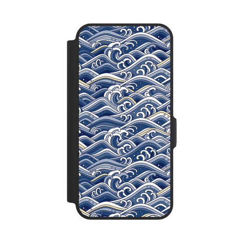 Samsung Galaxy A57 5G NIVOflip Vagues bleues kanagawa