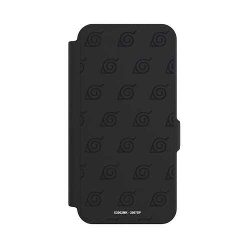 Samsung Galaxy A57 5G NIVOflip Schwarzes Konoha-Muster Transparent