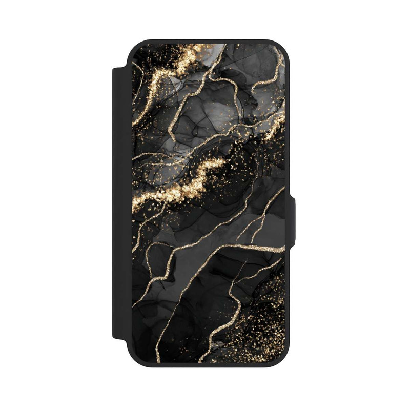 Galaxy A57 5G NIVOflip Look Spirales de Marbre Sombre & Or