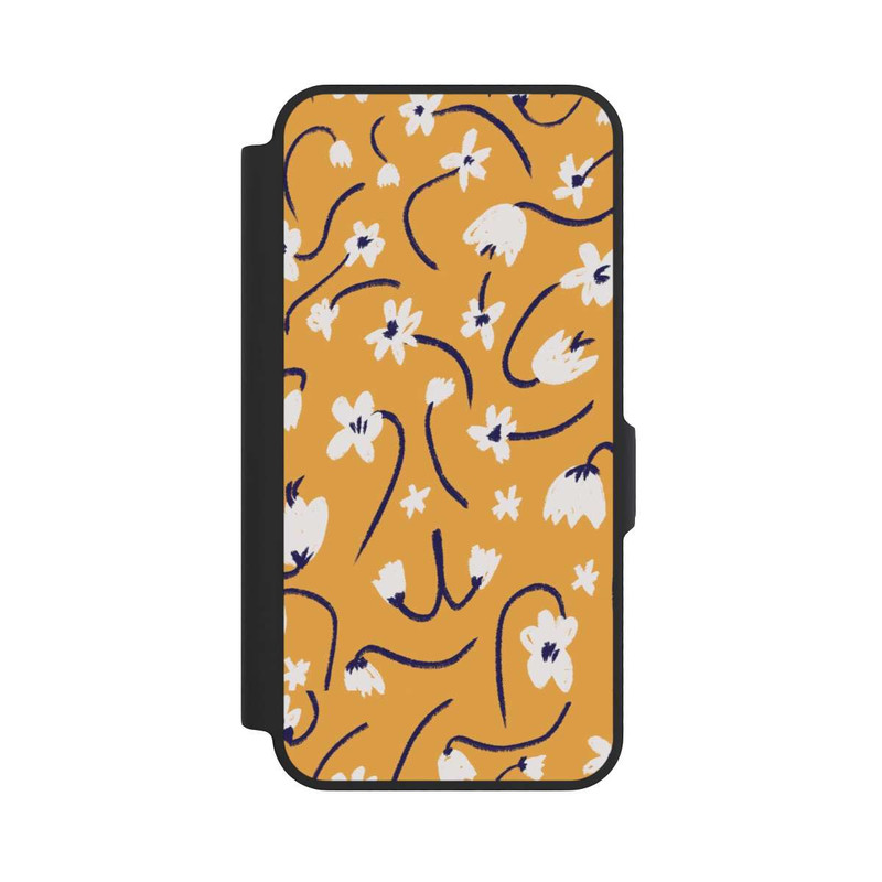 Galaxy A57 5G NIVOflip Pattern Petites Fleurs Jaunes