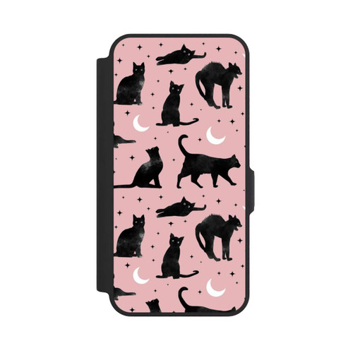 Samsung Galaxy A57 5G NIVOflip Lune &amp; Chats Fond Rose