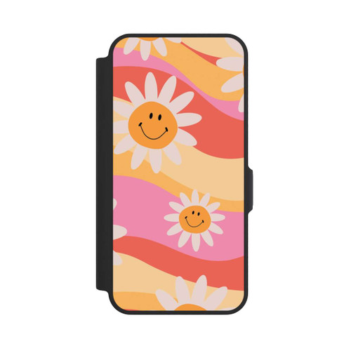 Samsung Galaxy A57 5G NIVOflip Retro Smiles Orange Colorful
