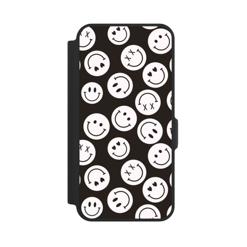 Samsung Galaxy A57 5G NIVOflip Smiles Emotes Pattern Black And White