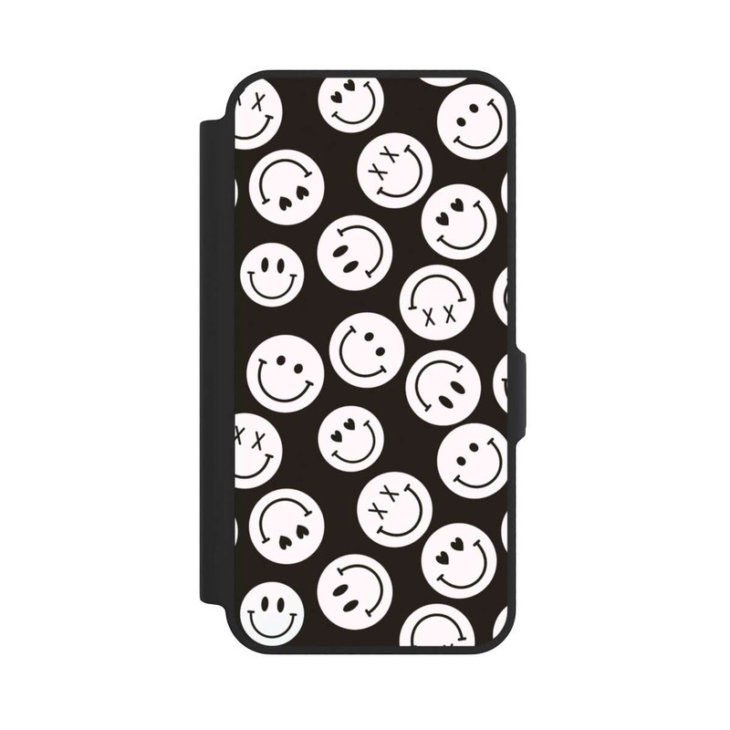 Galaxy A57 5G NIVOflip Smiles Emotes Pattern Black And White