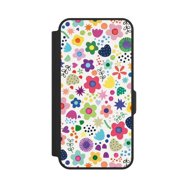 Galaxy A57 5G NIVOflip Fleurs psychédéliques colorées
