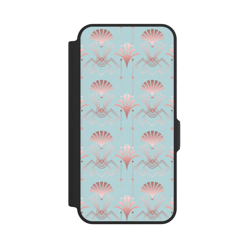 Galaxy A57 5G NIVOflip Art Deco Rose Gold Elegance Blue