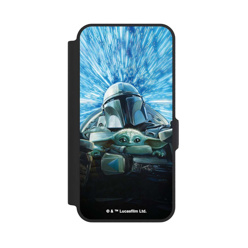 Galaxy A57 5G NIVOflip Grogu et Mando Flying Blue