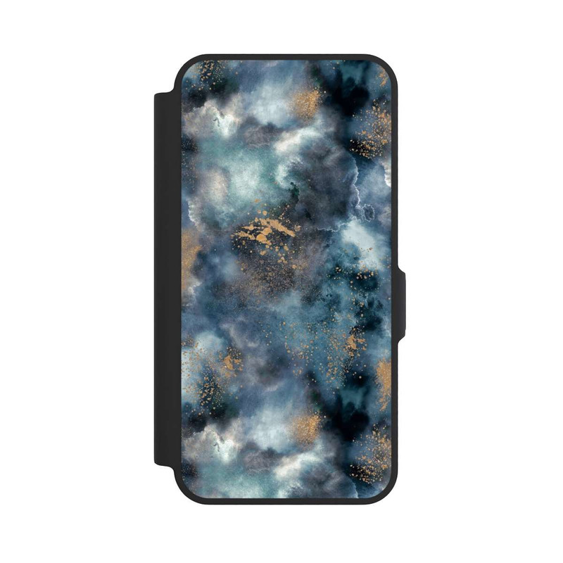 Galaxy A57 5G NIVOflip Smoky Marble Watercolor Navy