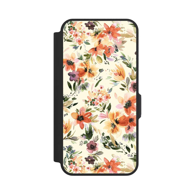 Galaxy A57 5G NIVOflip Fleurs artistiques d'été Ivoire