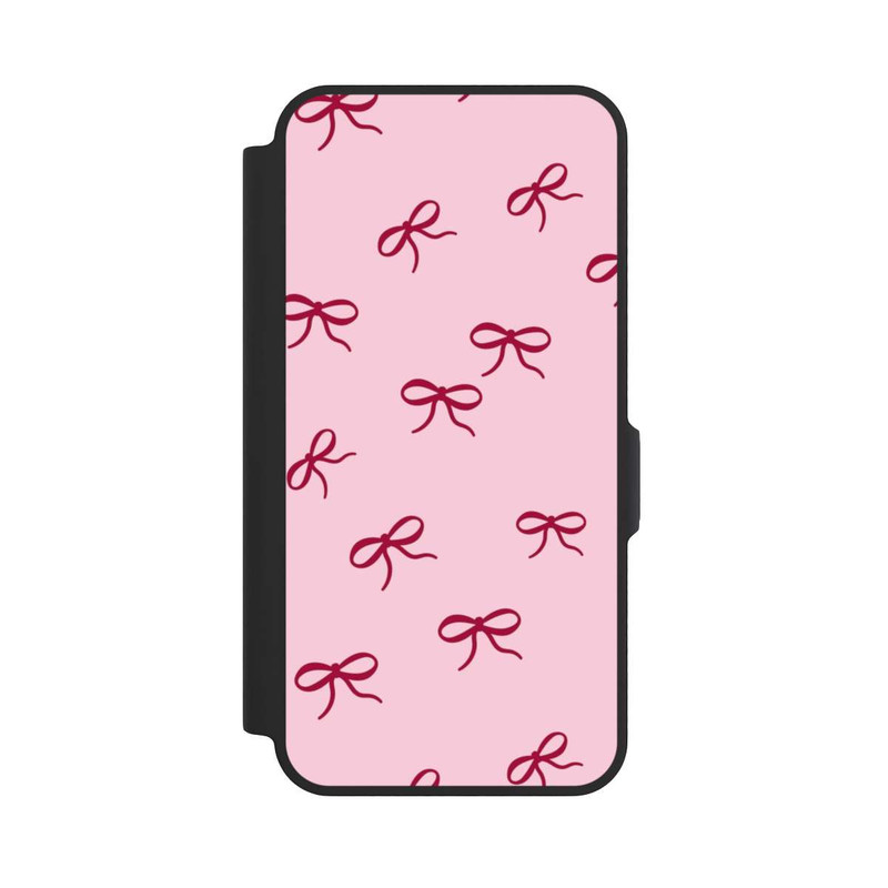 Galaxy A57 5G NIVOflip Schleifen Muster Rot Pink