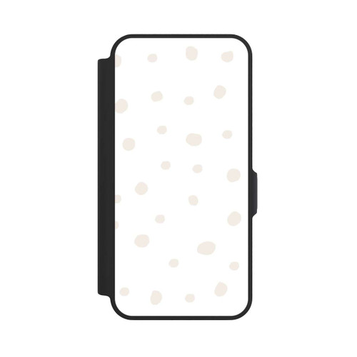 Samsung Galaxy A57 5G NIVOflip Punktmuster Weiß Braun