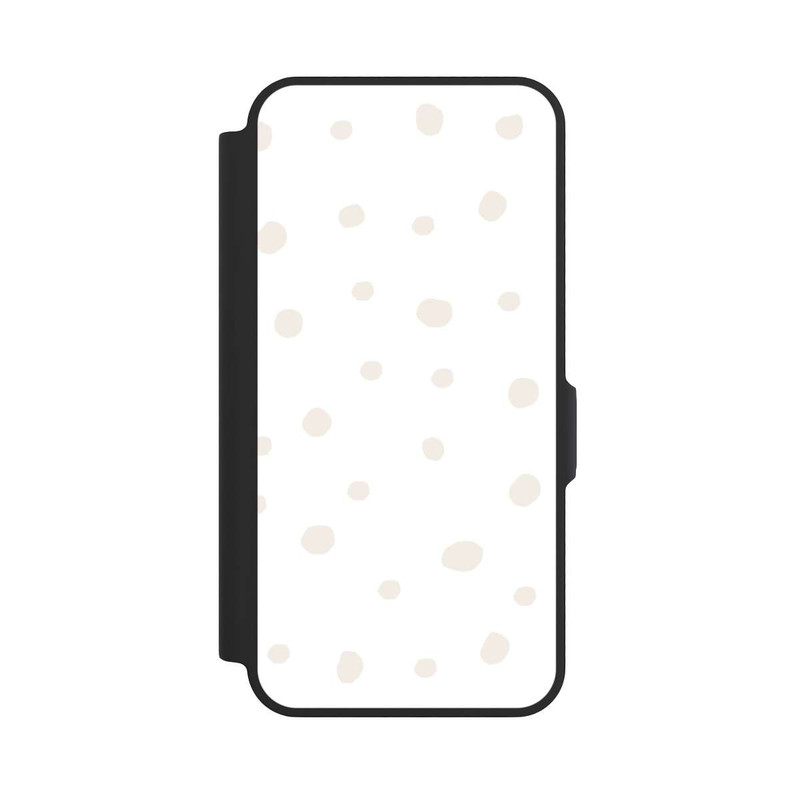 Galaxy A57 5G NIVOflip Motif à Pois Blanc Marron