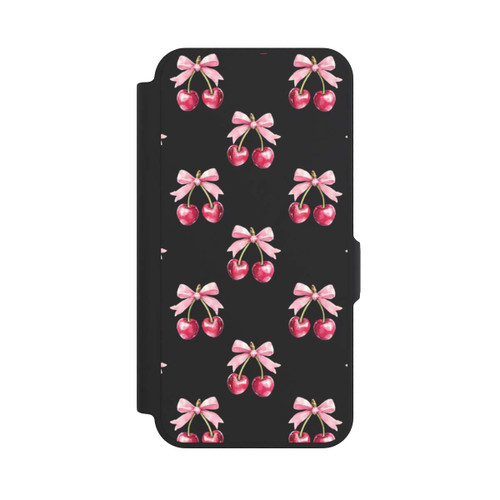 Samsung Galaxy A57 5G NIVOflip Cherry Bow Pattern Transparent with AI