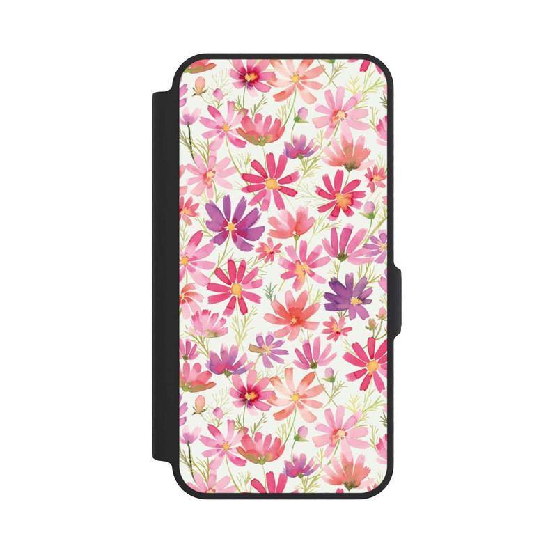 Galaxy A57 5G NIVOflip Boho Cosmos Flowers Purple