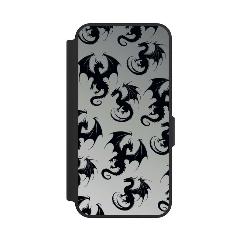Galaxy A57 5G NIVOflip Dragon Pattern Grey