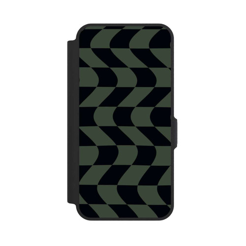 Samsung Galaxy A57 5G NIVOflip Checked Pattern Green Black