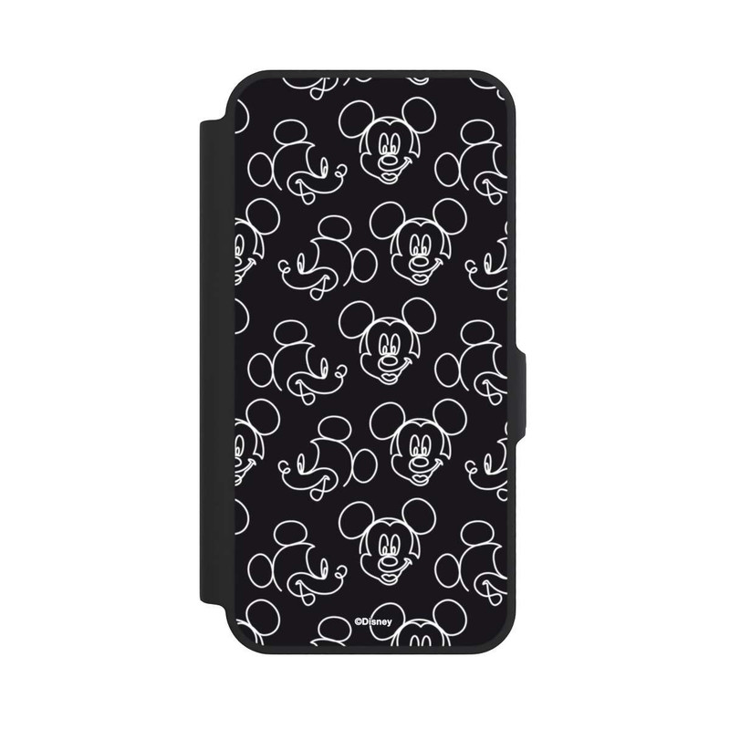 Galaxy A57 5G NIVOflip Disney Mickey Faces Black Line Art Pattern