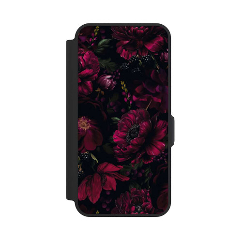 Samsung Galaxy A57 5G NIVOflip Dunkle Rote Blumen Liebe