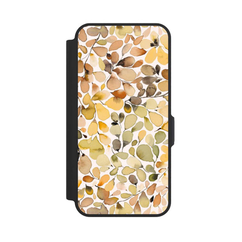 Samsung Galaxy A57 5G NIVOflip Eucalyptus Watercolor Leaves Brown Autumn