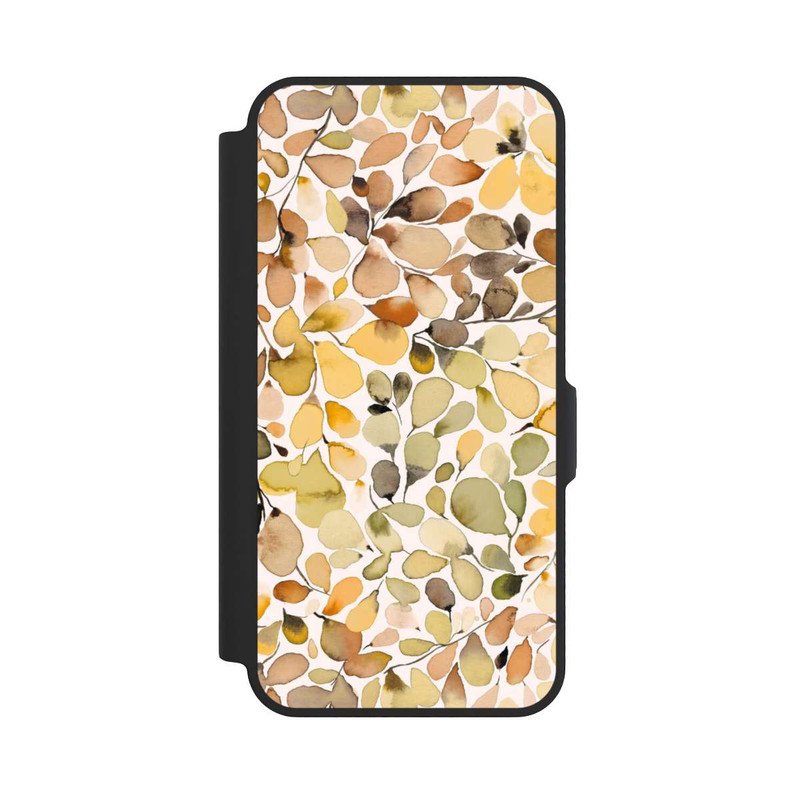 Galaxy A57 5G NIVOflip Eucalyptus Watercolor Leaves Brown Autumn